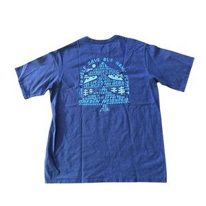 Men’s Patagonia Blue Graphic Shirt Size L Save Our Planet